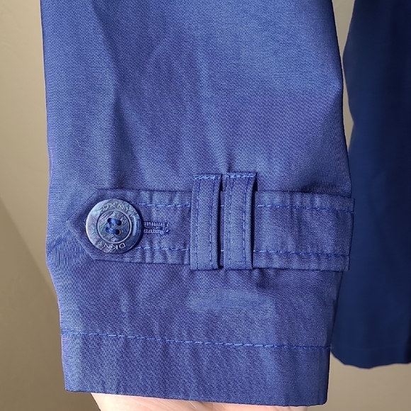 DKNY Royal Blue Trench Coat - Picture 6 of 16